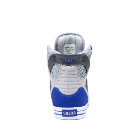 Tenis Altos Supra SKYTOP Hombre Gris/Azul Real/Blancas (MX-62129)